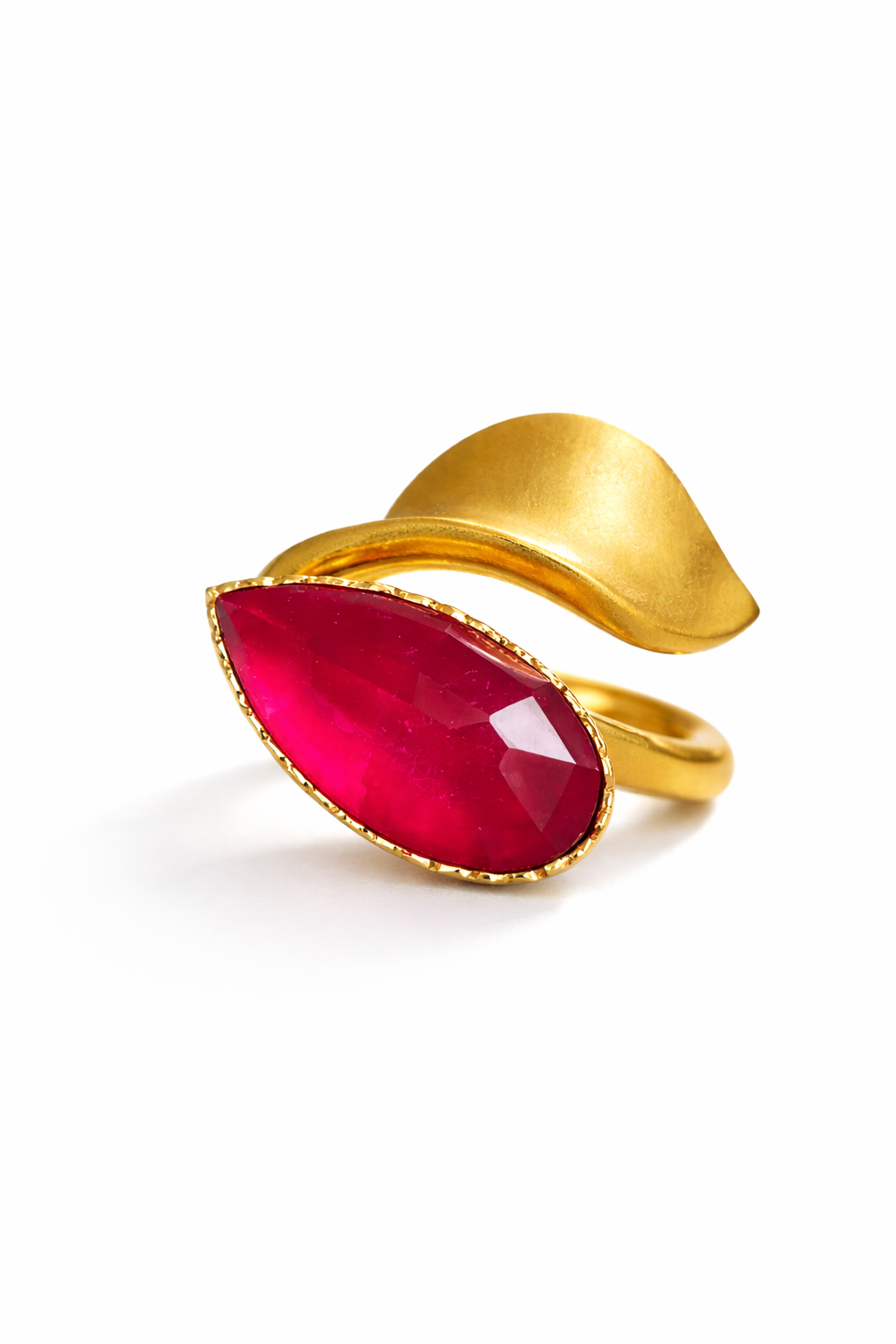 Δαχτυλίδι 925 Χειροποίητο με Κόκκινη Πέτρα-Ano Jewelry