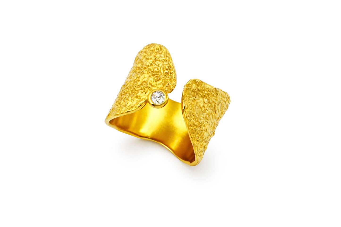 Δαχτυλίδι 925 Χειροποίητο με Ανάγλυφη Υφή-Ano Jewelry