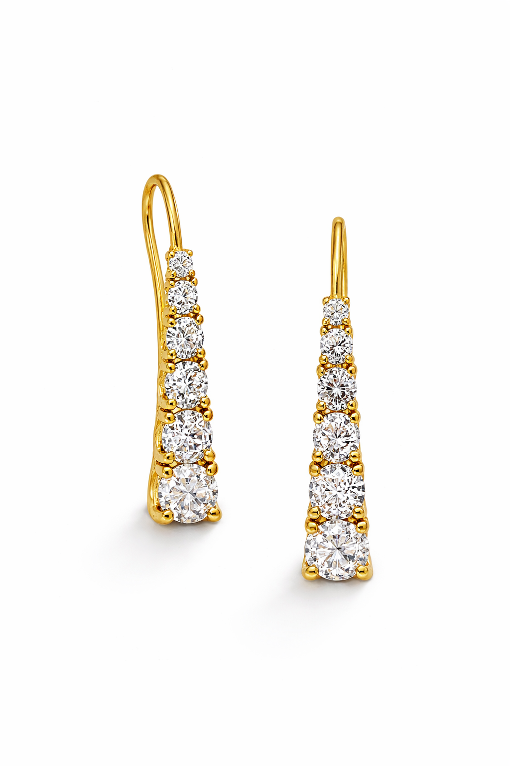 Σκουλαρίκια 925 Κρεμαστά με Ζιργκόν Πέτρες-Ano Jewelry