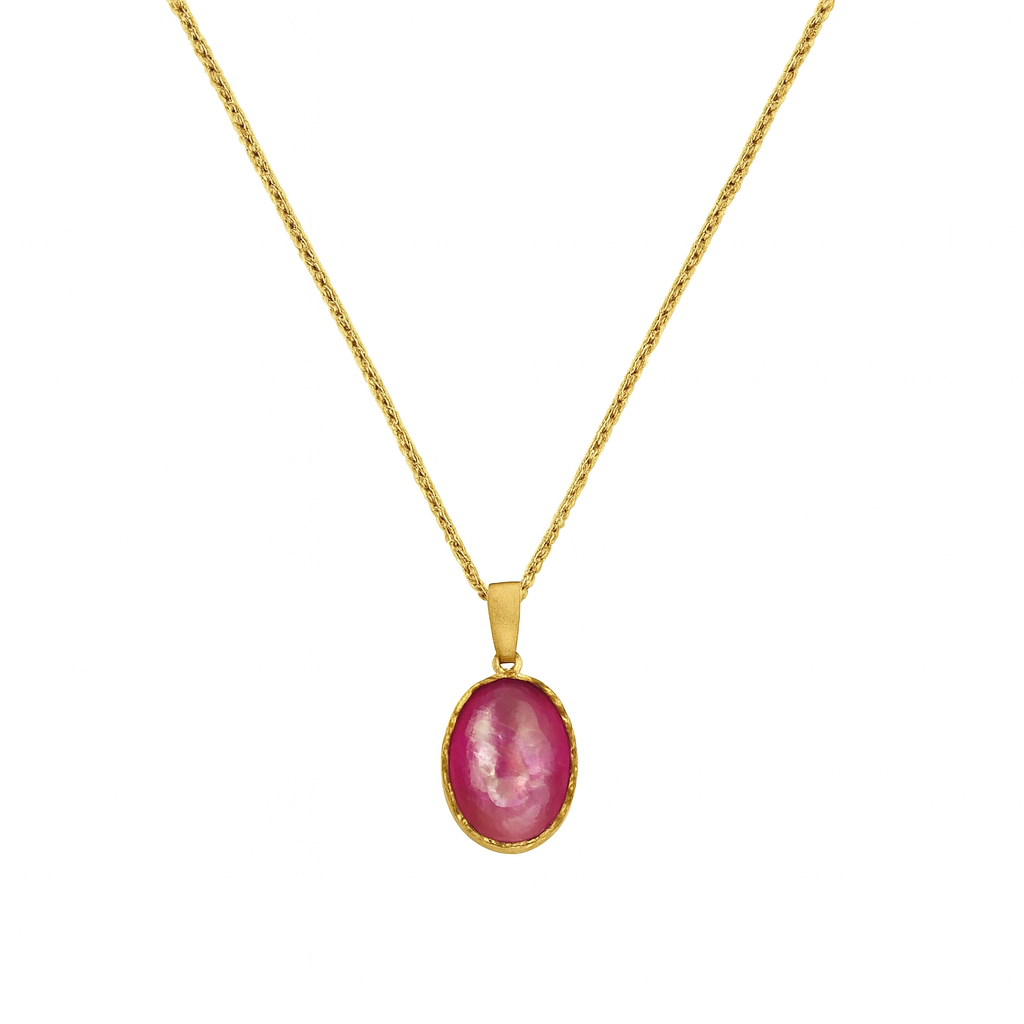 Χειροποίητο Κολιέ 925 με Μοργκανίτη – ANO jewelry