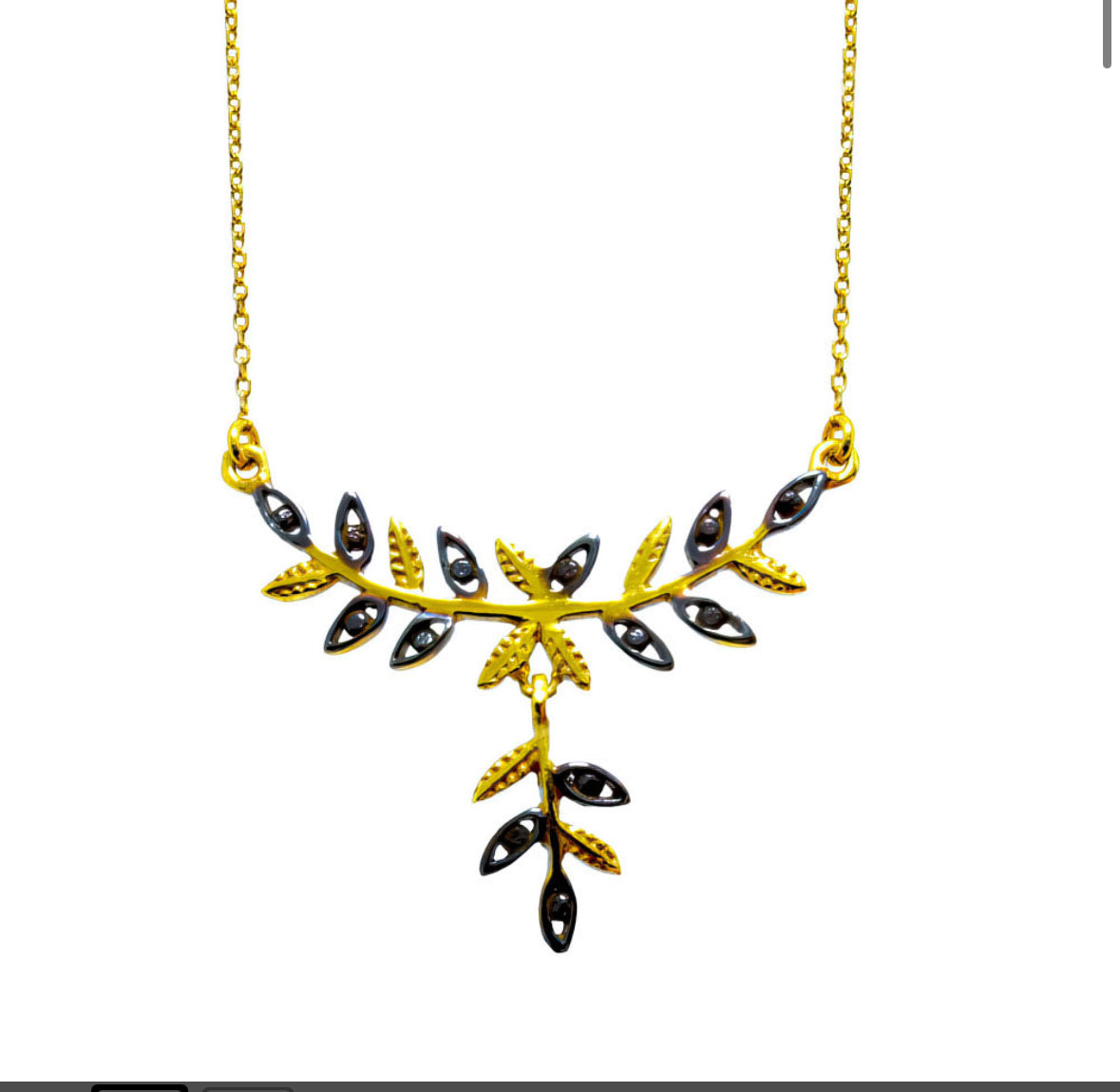 Κολιέ 925 Κλαδί Ελιάς