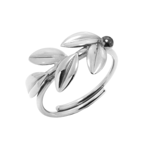 Δαχτυλίδι 925 Κλαδί Ελιάς Μεγάλο