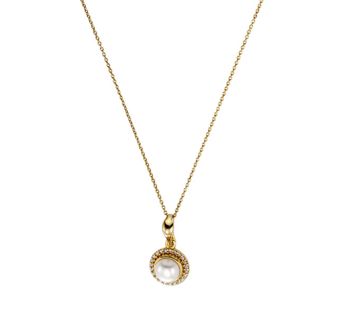 Κολιέ 925 με Μαργαριτάρι και Ζιρκόν – Anastasios Creations