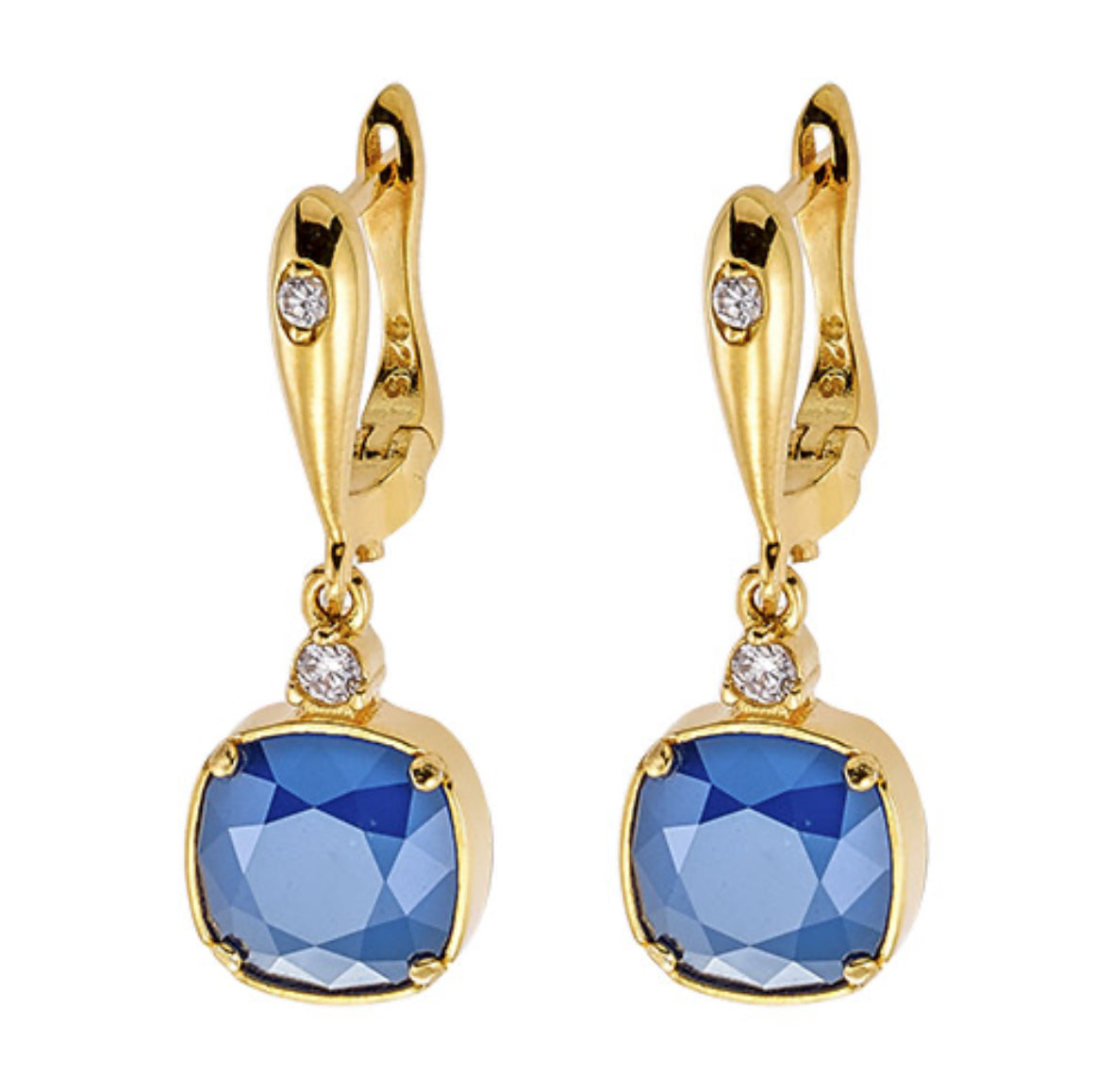 Σκουλαρίκια 925 Κρεμαστά με Κρύσταλλα – Anastasios Creations