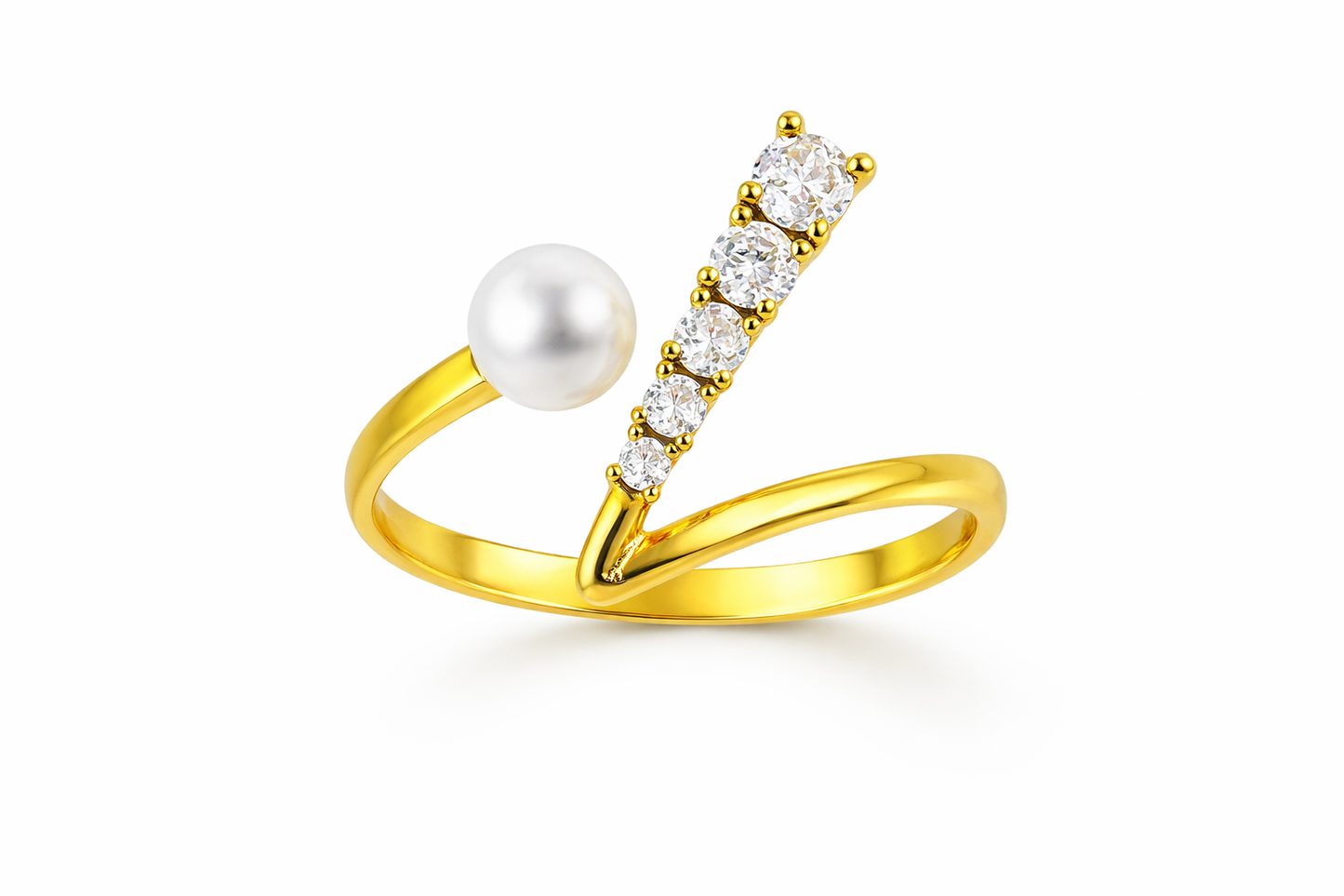 Δαχτυλίδι 925 Χειροποίητο με Ζιργκόν και Πέρλα-Αno Jewelry