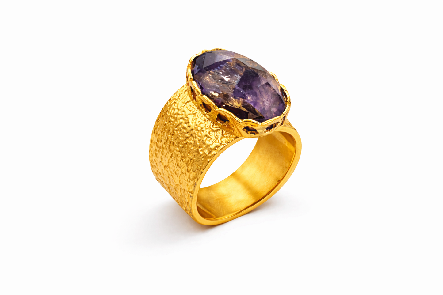 Δαχτυλίδι 925 Χειποποίητο με Αμέθυστο-Ano Jewelry