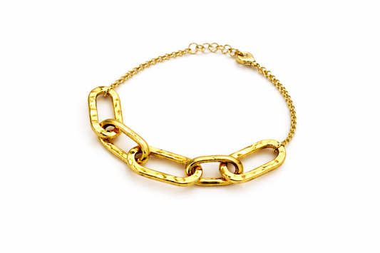 Βραχιόλι 925 Επιχρυσωμένο Αλυσίδα Κρίκος-Κρίκος