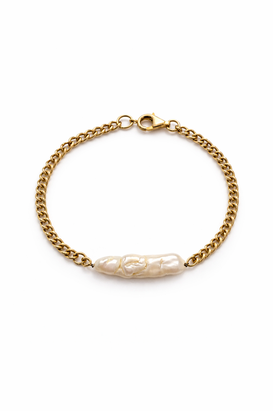 Βραχιόλι 925 με Baroque Μαργαριτάρι