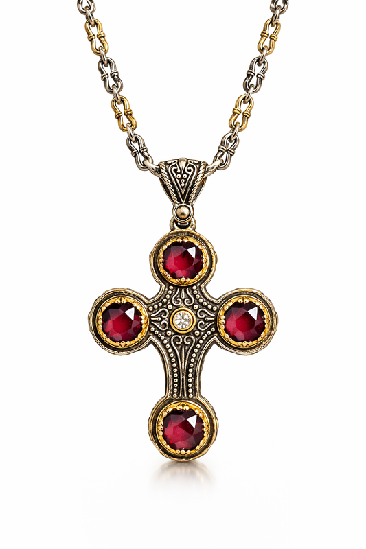 Σταυρός 925 Αντικέ- Anastasios Creations