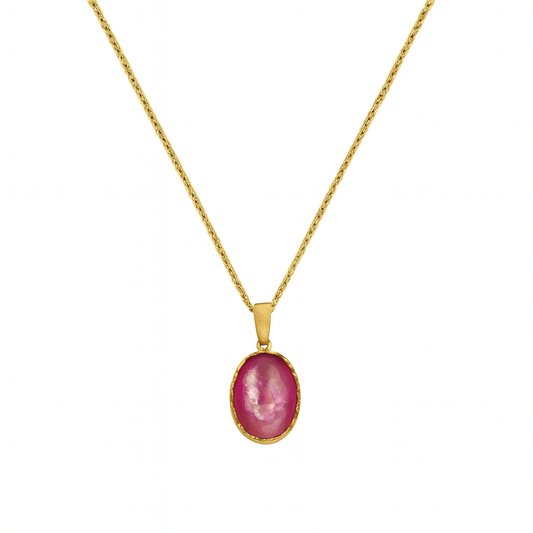 Χειροποίητο Κολιέ 925 με Μοργκανίτη – ANO jewelry