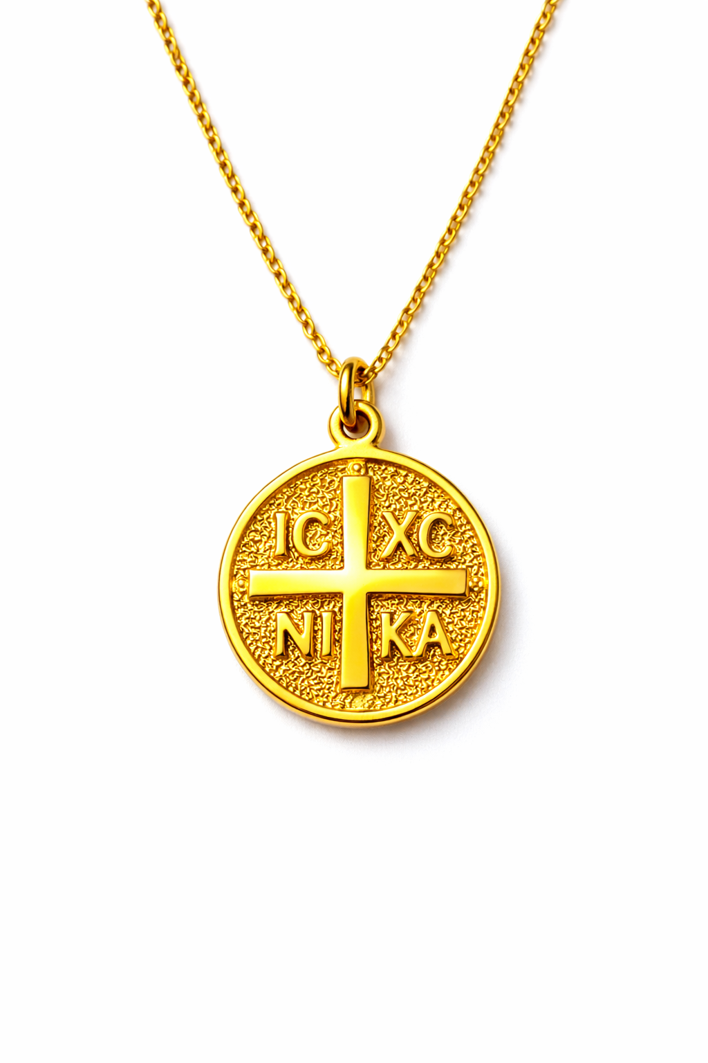 Κολιέ Μικρό Κωνσταντινάτο 925 Διπλής Οψεως