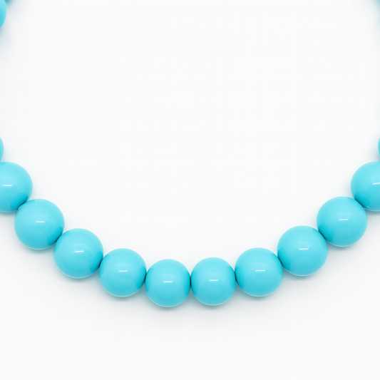 Χειροποίητο Κολιέ με Τυρκουάζ χάντρες