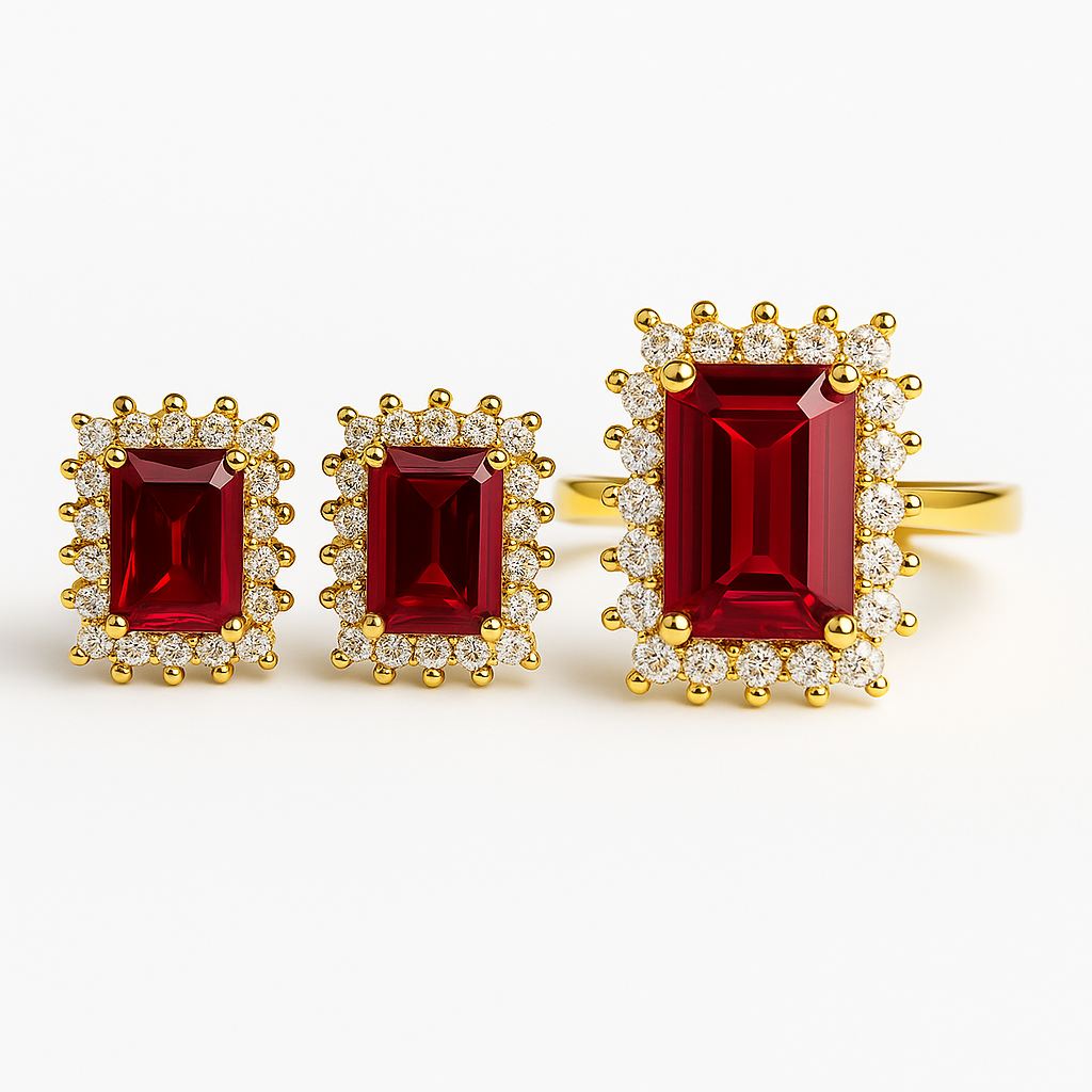 Σετ Κοσμημάτων “Ruby Elegance”
