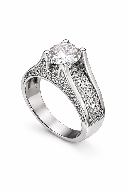 Δαχτυλίδι 925 Εντυπωσιακό με Πέτρες Ζιργκόν