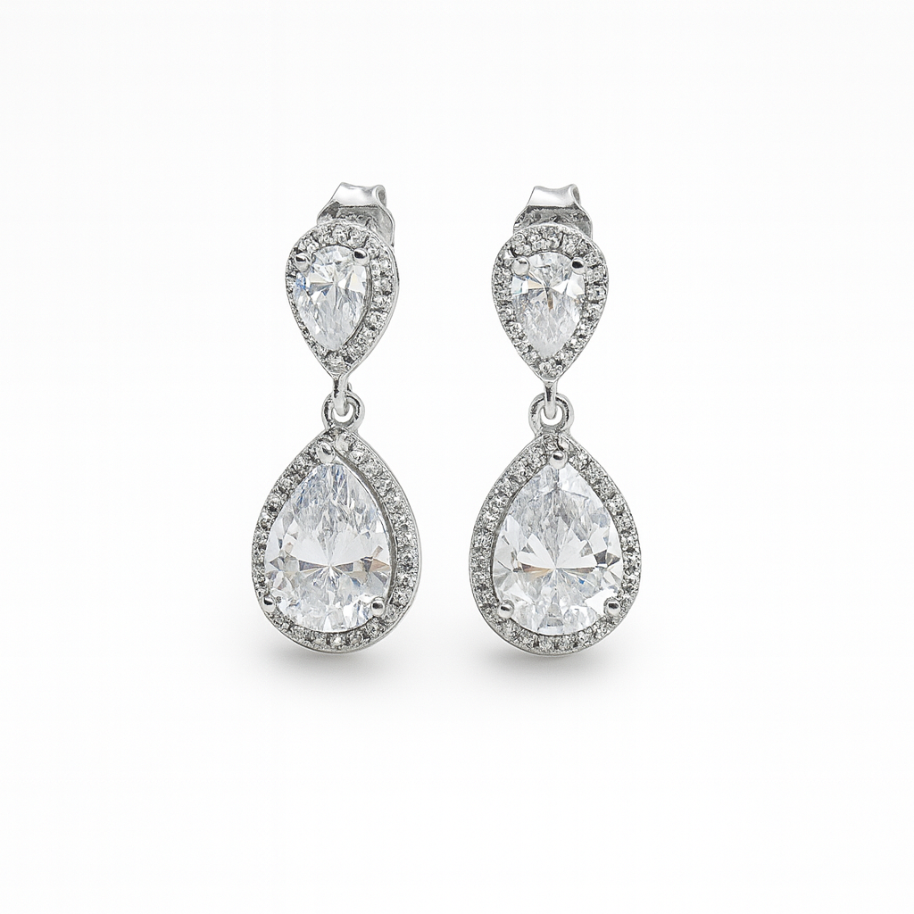 Σκουλαρίκια Ασήμι 925 με Ζιργκόν