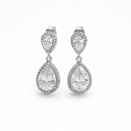 Σκουλαρίκια Ασήμι 925 με Ζιργκόν