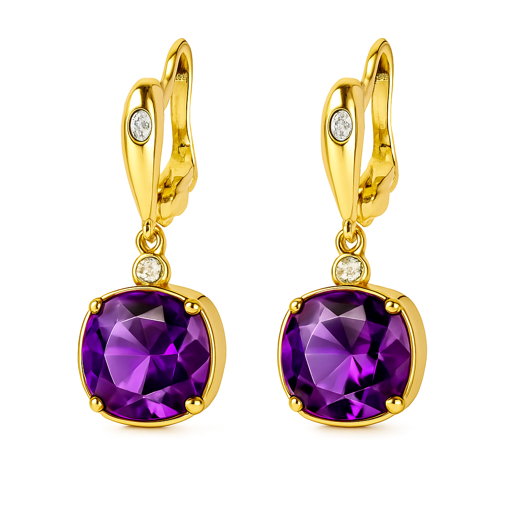 Σκουλαρίκια 925 Κρεμαστά  με Κρύσταλλα – Anastasios Creations