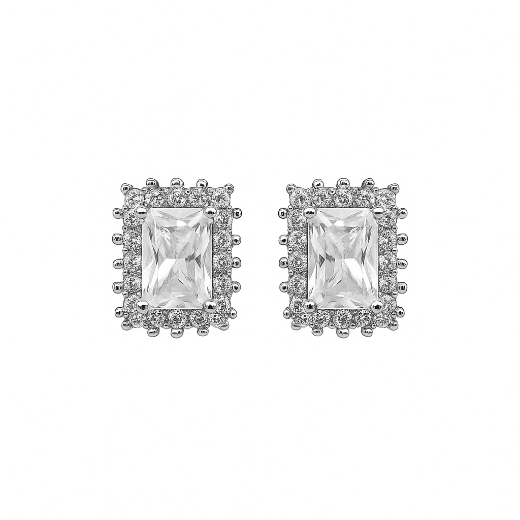 Σκουλαρίκια Καρφωτά 925 με Ζιργκόν