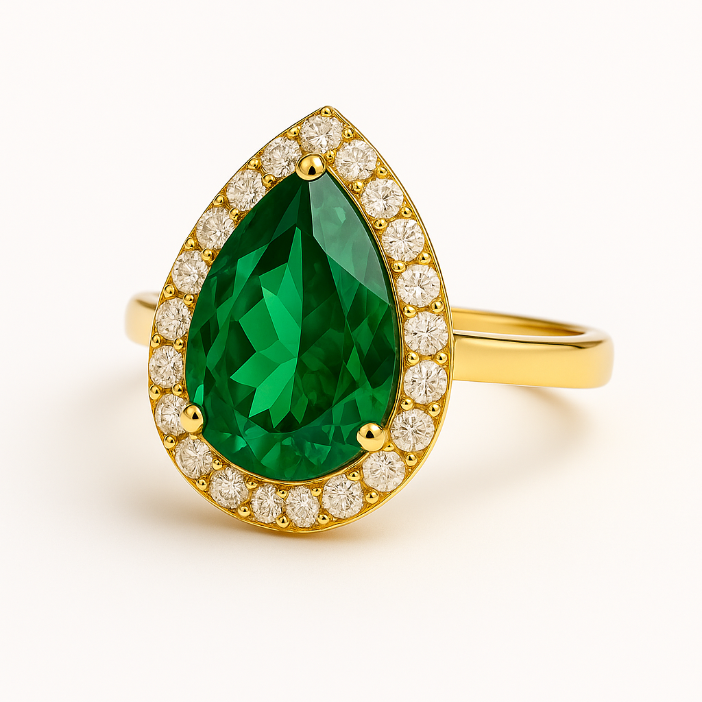 Δαχτυλίδι 925 Δάκρυ με Ζιργκόν Πέτρες