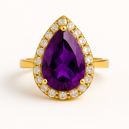 Δαχτυλίδι 925 Δάκρυ με Ζιργκόν Πέτρες