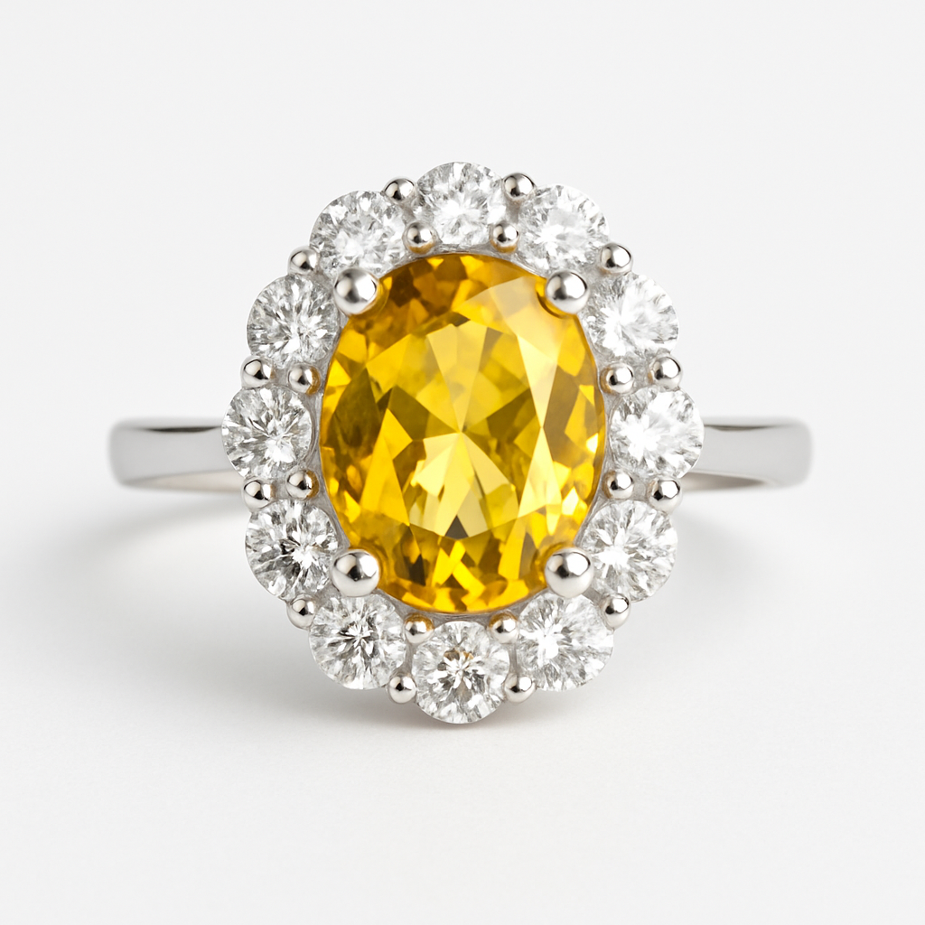 Δαχτυλίδι 925 Οβάλ Ροζέτα με Zιργκόν Πέτρες