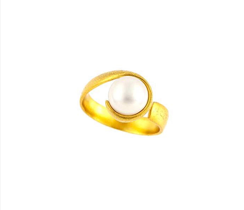 Χειροποίητο Δαχτυλίδι 925 με Μαργαριτάρι-Ano Jewelry