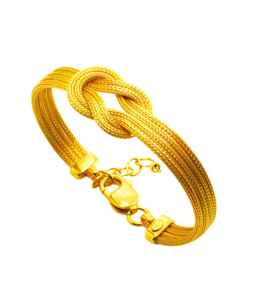 Βραχιόλι Κόμπος 925 Επιχρυσωμένο