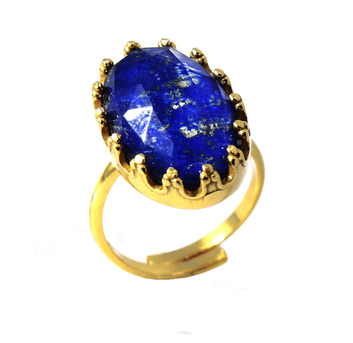 Δαχτυλίδι Οβάλ με Ορυκτή Πέτρα