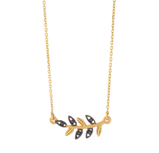 Κολιέ 925 Κλαδί Ελιάς