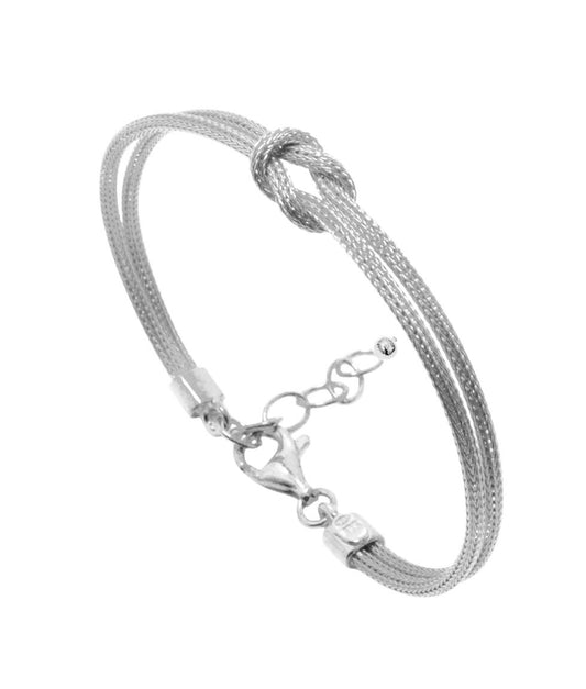 Βραχιόλι Κόμπος Ασήμι 925