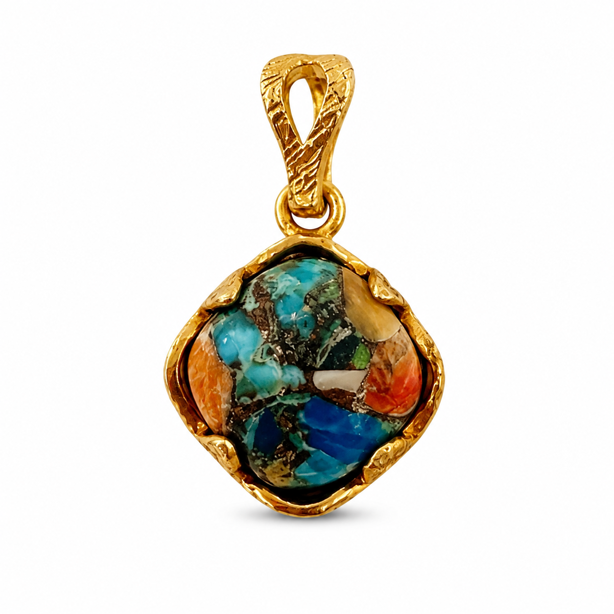 Κρεμαστό 925 με πέτρα Oyster Jasper- Anastasios Creations