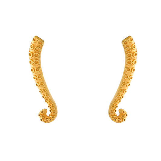 Σκουλαρίκια Καρφωτά 925 Πλοκάμι Χταποδιού